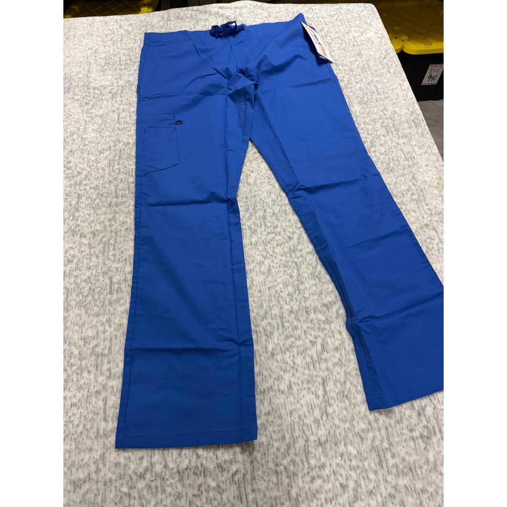 Landau WorkFlow Royal Blue Stretch Cargo Scrub Pants HV62850‎ XSM New With Tags